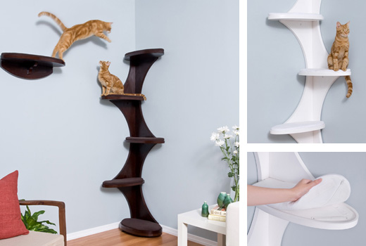 arbre a chat design blanc